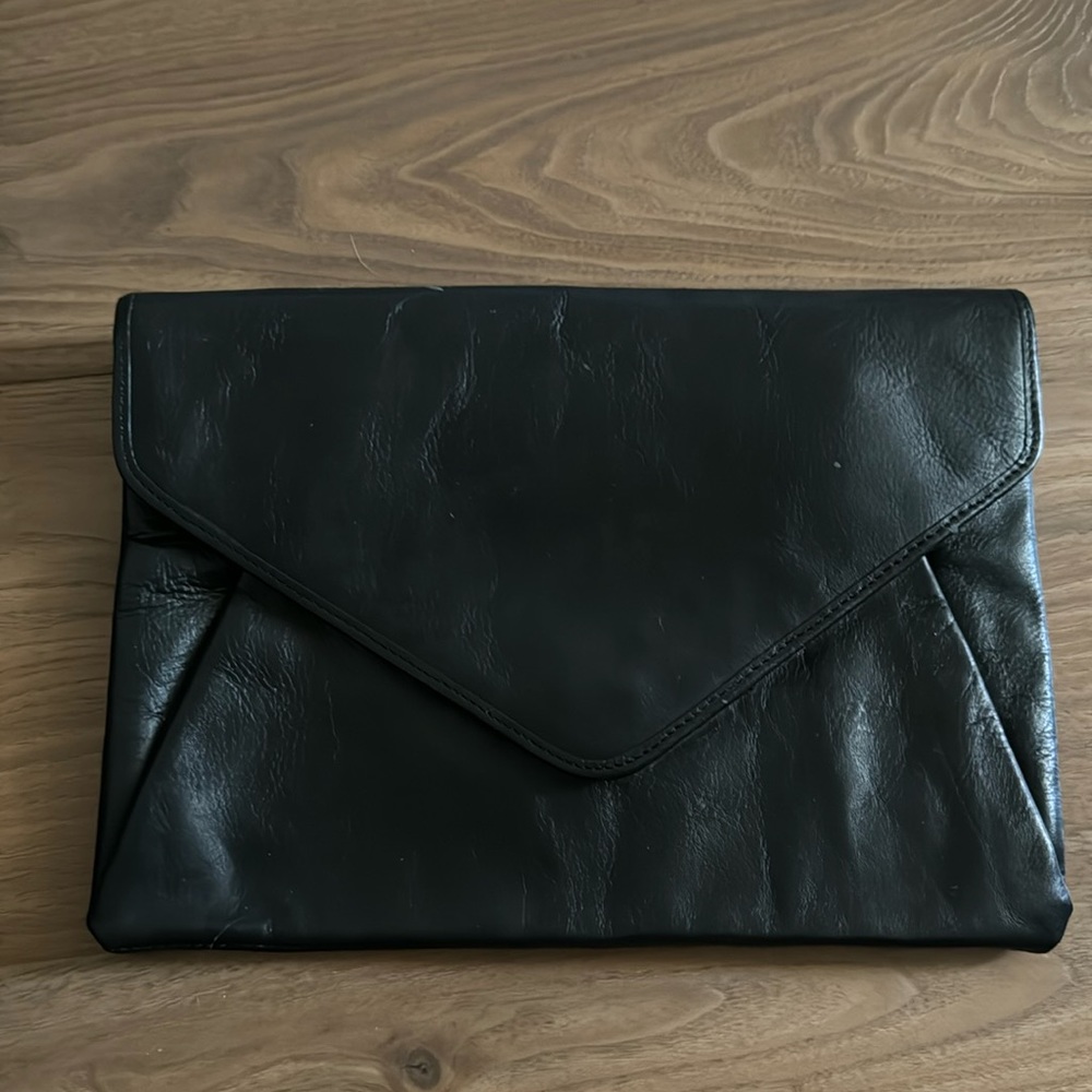 Black Envelope Clutch